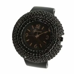 Olivia Pratt™ Rhinestones Chunky Bangle Watch - A918714