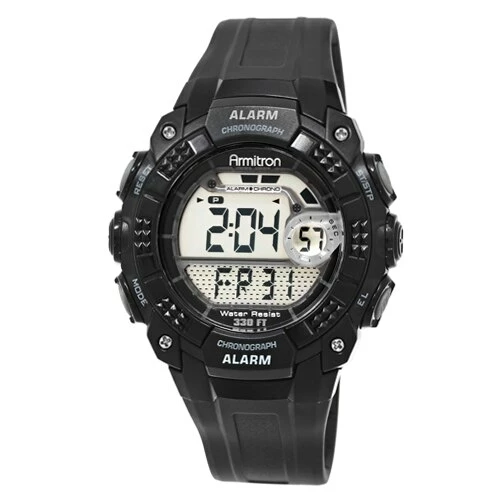 Mens Armitron Black Resin Sport Watch - 40-8209BLK 3 Mens Armitron Black Resin Sport Watch - 40-8209BLK