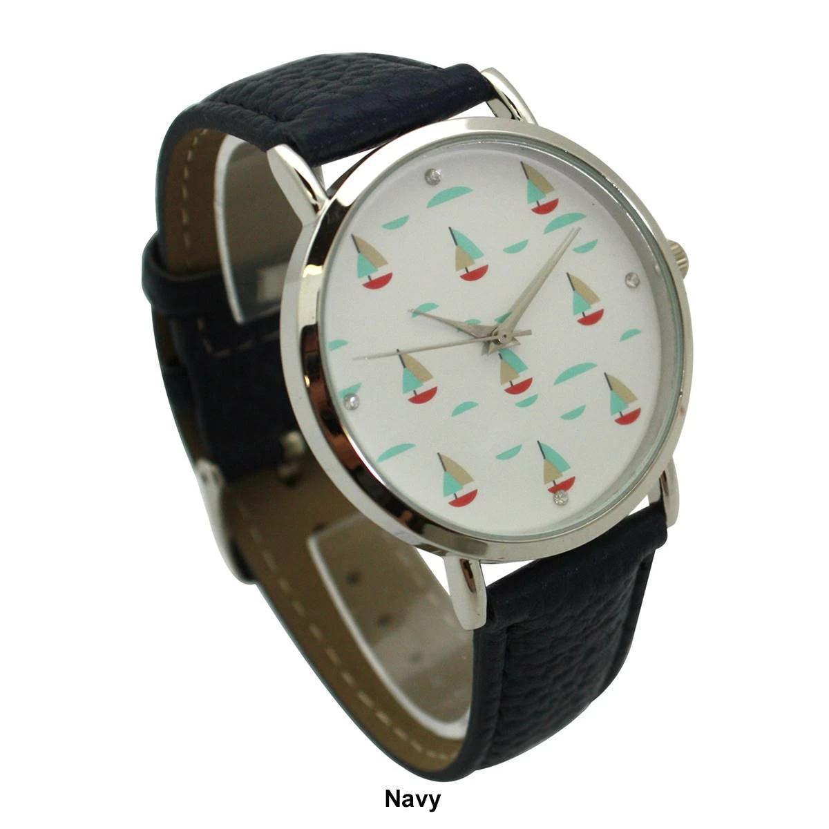 Olivia Pratt™ Leather Sailing Boats Dial Watch - 5148844 8 Olivia Pratt™ Leather Sailing Boats Dial Watch - 5148844 - Image 6