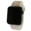 Olivia Pratt™ Printed Apple Watch Band -8844-WHITEBLUSHCOW -leather watch shop 64b97f89 243b 456c bb12 5d7ae227d084