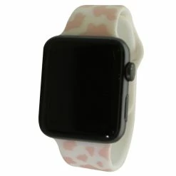 Olivia Pratt™ Printed Apple Watch Band -8844-WHITEBLUSHCOW