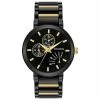 Mens Bulova Classic Black IP Dial Watch - 98C124 -leather watch shop 651f8b40 94c6 4a1a ad39 994dd0ea05b6
