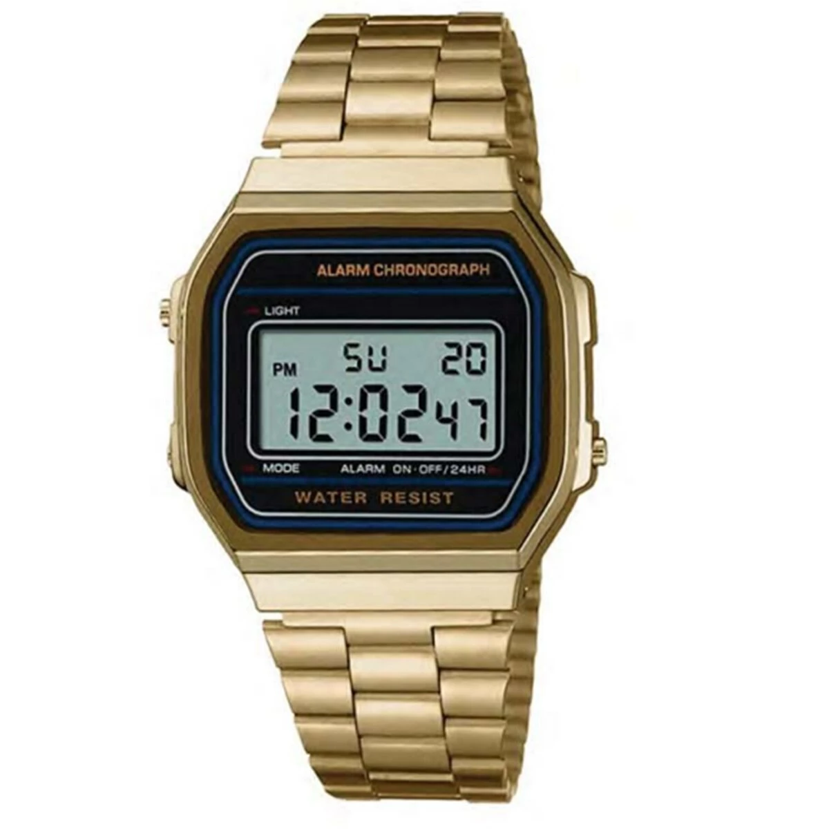 Mens Gold-Tone Digital Watch - 50517G-07-G27 3 Mens Gold-Tone Digital Watch - 50517G-07-G27