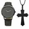 Mens Steeltime Pendant & Watch Set - 998-019-W-618-579-P 2 Mens Steeltime Pendant & Watch Set - 998-019-W-618-579-P -leather watch shop 6cb8faca bacc 4d68 b69d 5285c652dd9a