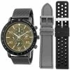 Mens Beverly Hills Polo Club Analog Watch Set - 55455-BHP