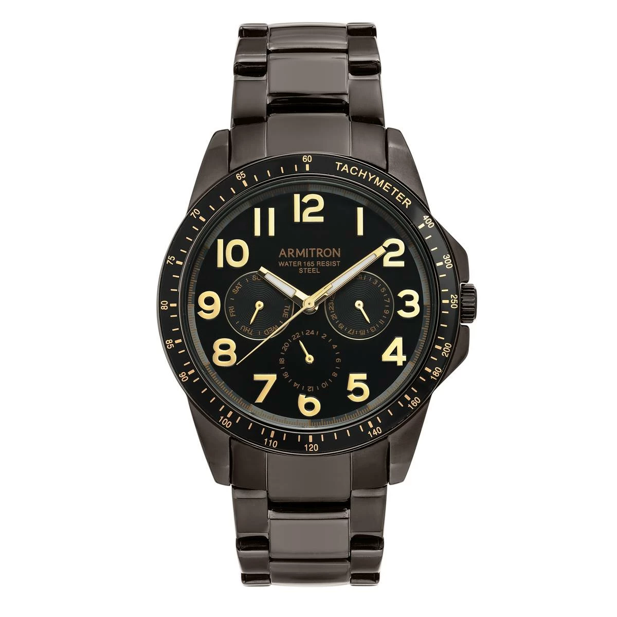 Mens Armitron® Gunmetal Analog Watch - 20/5390BGDG 3 Mens Armitron® Gunmetal Analog Watch - 20/5390BGDG