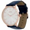 Mens Jones New York Navy Leather Strap Watch - JNM3473RG557-007 -leather watch shop 6e494071 def3 419f 8e17 904d6ec700a3