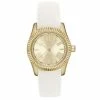 Womens Gold-Tone Light Champagne Sunray Dial Watch - 9114G-07-A03 -leather watch shop 7470f3ad 86c1 494e 926c d31dcb3df62f