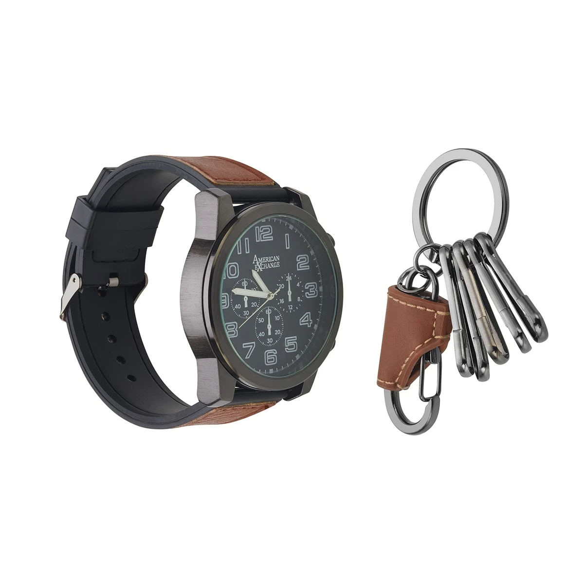 Mens American Exchange Gunmetal Watch Set - 9717U-42-G17 4 Mens American Exchange Gunmetal Watch Set - 9717U-42-G17 - Image 2