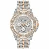 Mens Bulova Octava Two-Tone Crystal Bracelet Watch - 98C133 -leather watch shop 77d73f3e 7017 4e2a a0ea 82a970a14f54