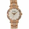 Jessica Simpson Rose Crystal Bracelet Watch - JS0074RG