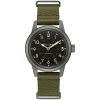 Mens Bulova Automatic Green Leather NATO Strap Watch -98A255 -leather watch shop 79b2fa63 4d2a 4749 8948 bab01c7e107e