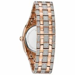 Mens Bulova Crystal Rose-Gold-Tone Bracelet Watch - 98B324 7 Mens Bulova Crystal Rose-Gold-Tone Bracelet Watch - 98B324 -leather watch shop 7a99e572 cf6f 4ad7 9173 97d215d3f98b