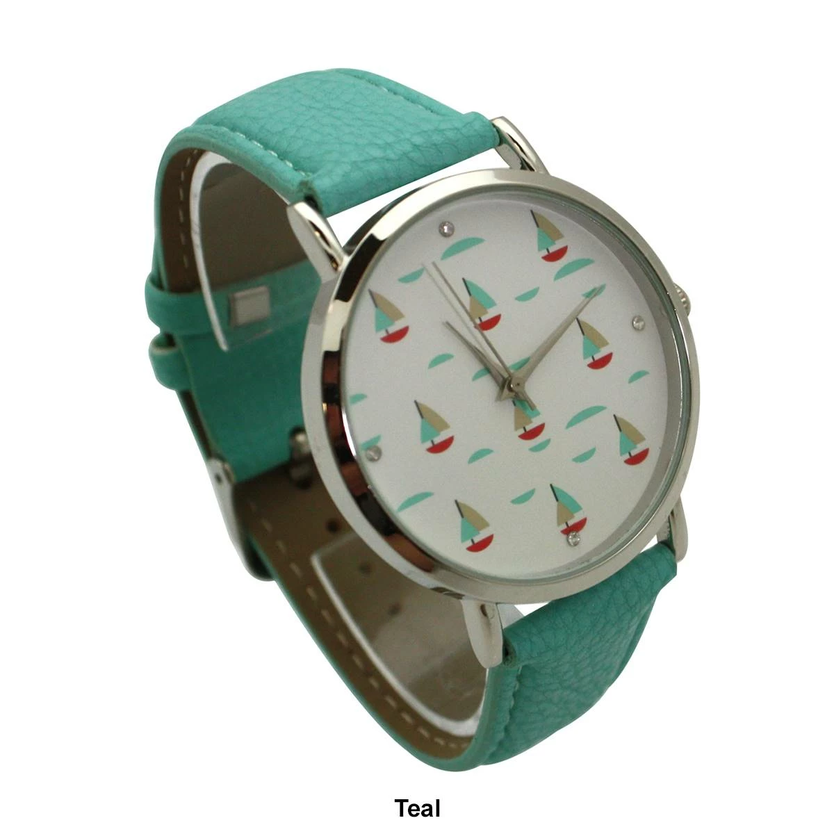 Olivia Pratt™ Leather Sailing Boats Dial Watch - 5148844 6 Olivia Pratt™ Leather Sailing Boats Dial Watch - 5148844 - Image 4