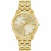 Mens Bulova Goldtone Diamond Dial Bracelet Watch - 97D123 -leather watch shop 81542c7e fce0 4fb8 befe c6eabb85f396