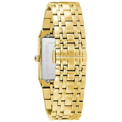 Mens Bulova Quadra Gold Plated Bracelet Watch - 97D120 5 Mens Bulova Quadra Gold Plated Bracelet Watch - 97D120 - Image 3