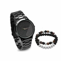 Mens Steeltime Tiger Eye Watch Set - B80-011-W-710-079-B