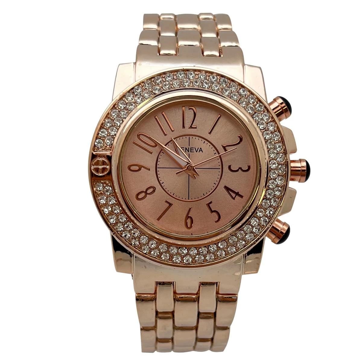 Olivia Pratt™ Chunky Rhinestones Bezel & Bold Watch -15126 3 Olivia Pratt™ Chunky Rhinestones Bezel & Bold Watch -15126