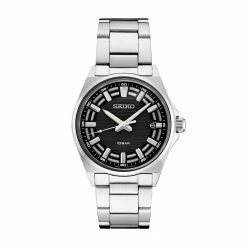 Mens Seiko Essentials Stainless Steel Quartz Watch - SUR505