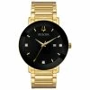 Mens Bulova Modern Diamond Accent Black Dial Watch - 97D116 -leather watch shop 8880df87 db89 4ad7 ae61 34eff2e279e2