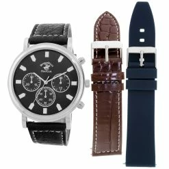 Mens Beverly Hills Polo Club Analog Watch Set - 55212-BHP