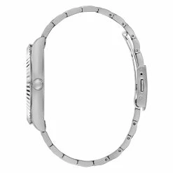 Mens Guess Silver Coin Edge Bezel Watch - GW0265G7 -leather watch shop 8d0b4c83 0a07 47bb b047 85358c8ce053