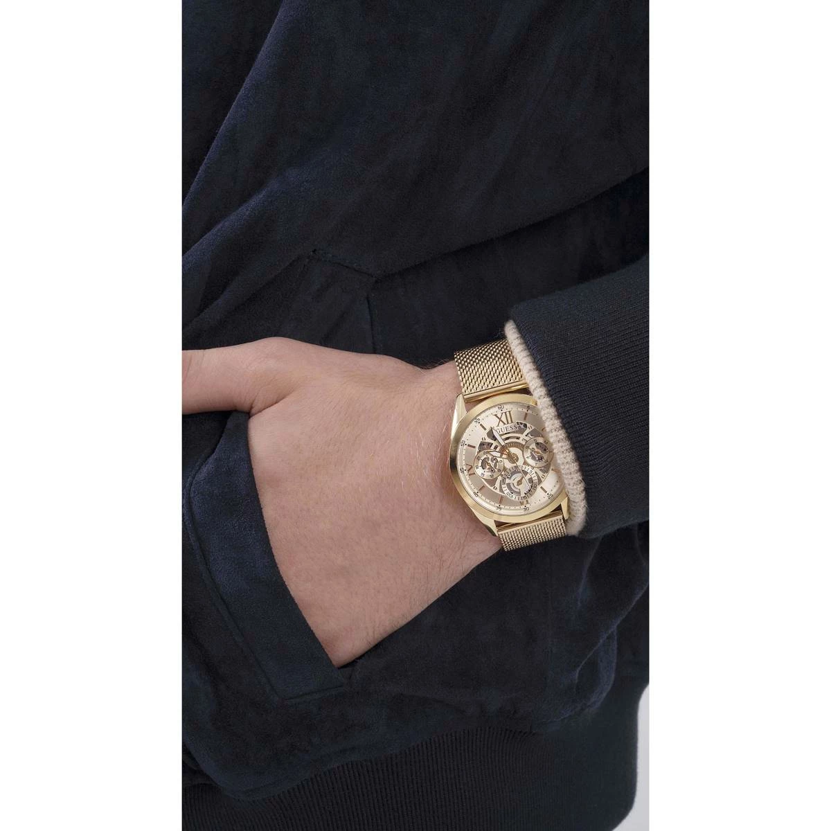 Mens Guess Gold-Tone Stainless Steel Watch - GW0368G2 9 Mens Guess Gold-Tone Stainless Steel Watch - GW0368G2 - Image 7