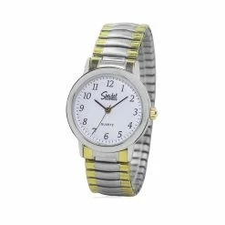 Mens Speidel Classic Dual-Tone Band/White Dial Watch - 6607080003