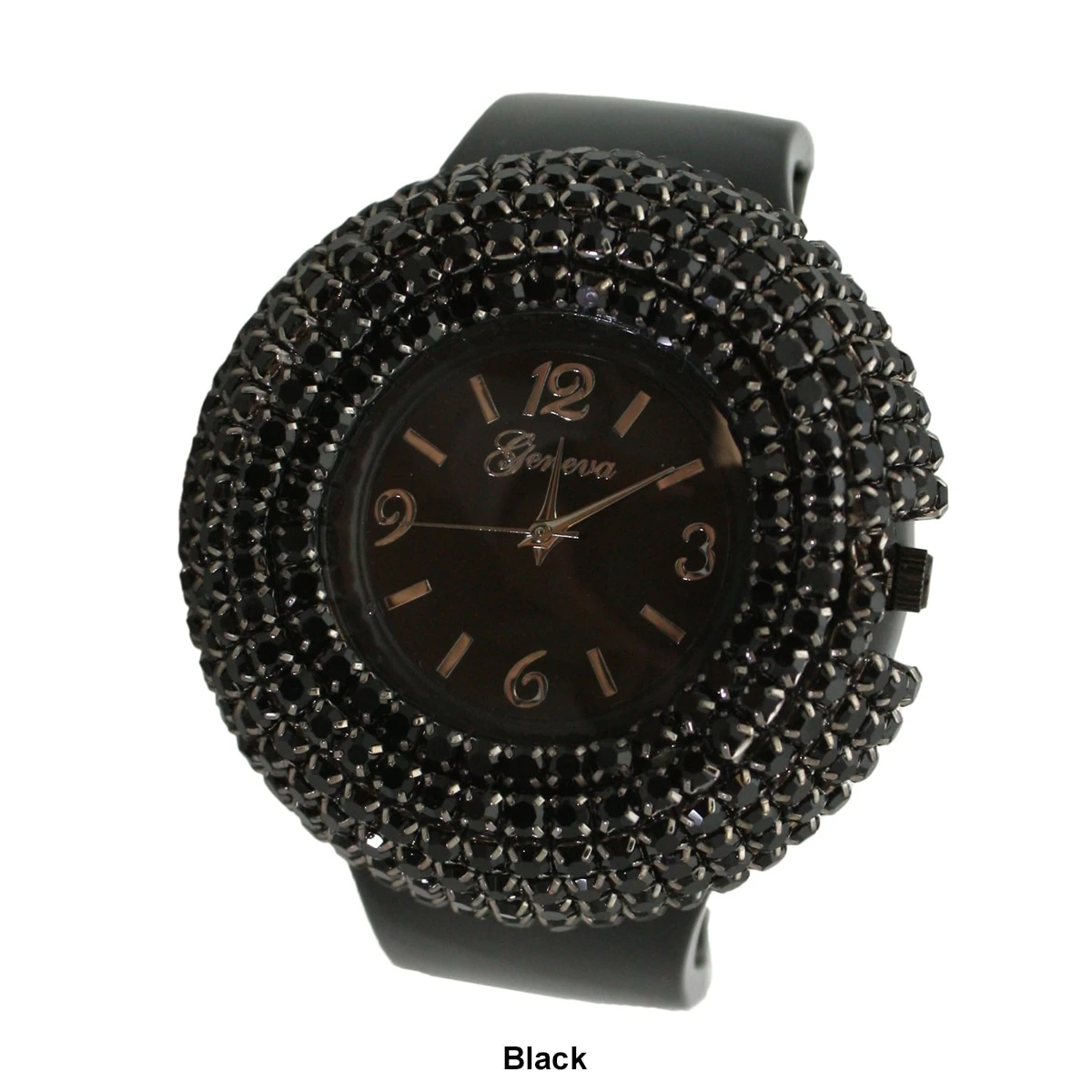 Olivia Pratt™ Rhinestones Chunky Bangle Watch - A918714 6 Olivia Pratt™ Rhinestones Chunky Bangle Watch - A918714 - Image 4