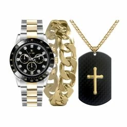 Mens Zoo York Analog Watch Set - 9420S-07-G34