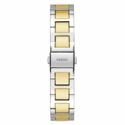 Guess Silver/Gold-Tone White Dial Watch - GW0404L2 -leather watch shop 9070280b e786 4ca5 b78a cdf877b4e31e