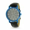 Mens Steeltime Blue IP Watch - C6-008-W -leather watch shop 92ad1766 9111 4a85 9d70 bd64f76ab8c8