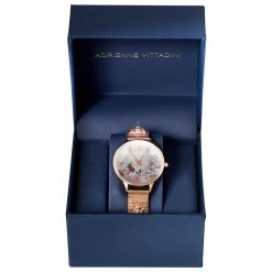 Adrienne Vittadini Mesh Strap Watch - AD13025RG678-524