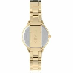 Timex® Gold-Tone Gold Dial Watch - TW2V36000JI -leather watch shop 93b377e8 cb82 42da 9095 455ed2bc071f