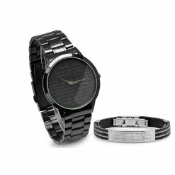 Mens Steetlime Prayer Bracelet & Watch Set - B80-011-W-694-017-B