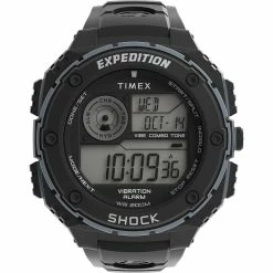 Mens Timex® Black/Grey Expedition Vibe Shock Watch - TW4B24300JT