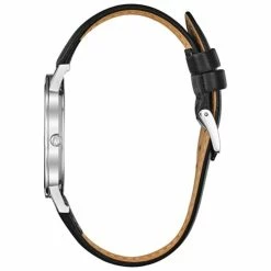 Mens Bulova American Clipper Black Leather Strap Watch - 96B312 -leather watch shop 9b7efe60 fc86 43ea abb5 4605e4a5e305