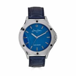 Mens Sean John Genuine Black Diamond Screw Bezel Watch SJB0002SL