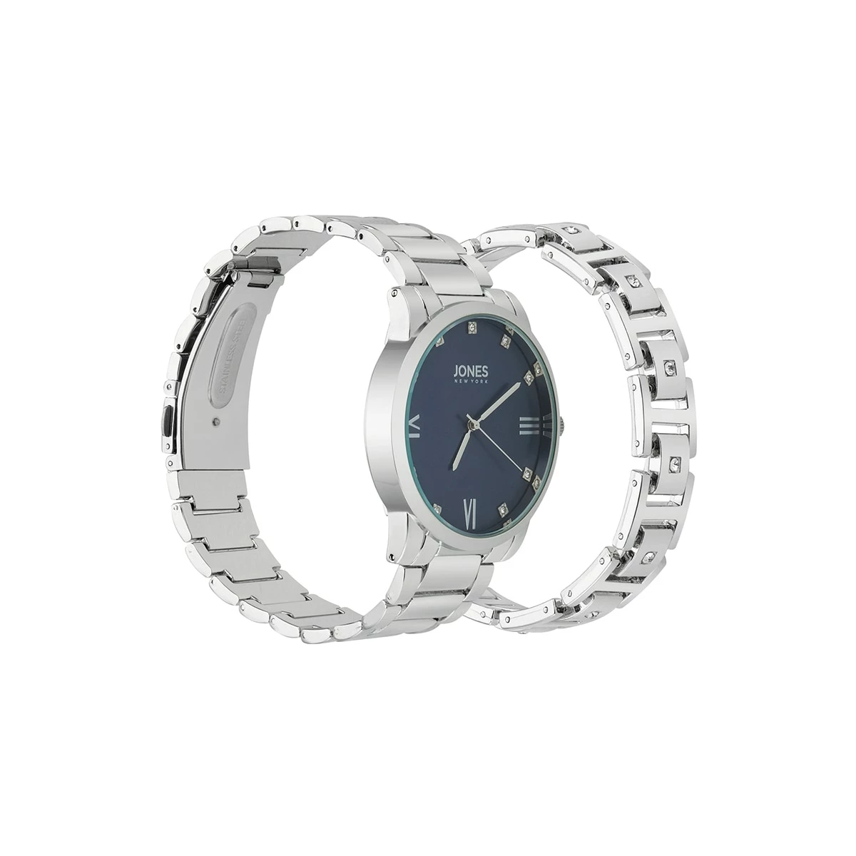 Mens Jones New York Silver-Tone Watch Set - 9777S-42-J28 4 Mens Jones New York Silver-Tone Watch Set - 9777S-42-J28 - Image 2