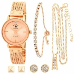 Beverly Hills Polo Club Analog Watch Set - 81755-BHP