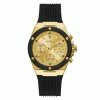 Guess Black & Gold-Tone Sport Watch - GW0030L2 -leather watch shop a059343d eab5 4435 bdb8 3644c3a45d1b