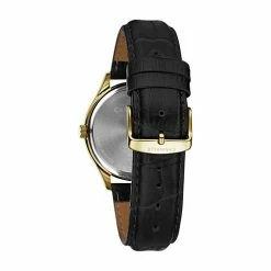 Mens Caravelle Leather Strap & Steel Watch - 44B118 -leather watch shop a0668369 9fa5 46f3 8bf1 981b59f65074
