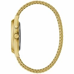 Mens Caravelle Gold-tone Stainless Luminescent Watch - 44C112 -leather watch shop a0a125ba 023a 43ec bd12 4ae7dd108ea5