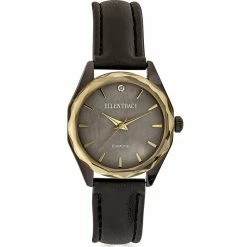 Ellen Tracy Faceted Bezel Diamond Strap Watch - ETD5420GU