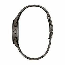 Mens Caravelle Gunmetal Chronograph Watch - 45A141 -leather watch shop a1ef3d4b 3cfd 4ef3 9ce7 91b93228688c