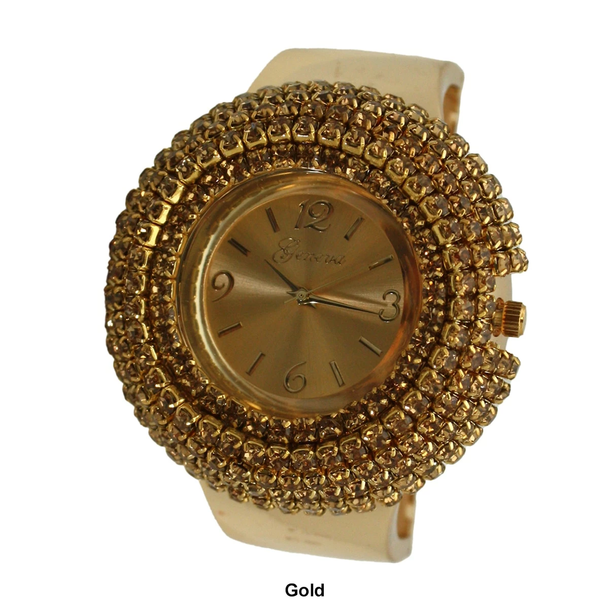 Olivia Pratt™ Rhinestones Chunky Bangle Watch - A918714 7 Olivia Pratt™ Rhinestones Chunky Bangle Watch - A918714 - Image 5