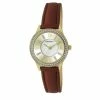Ellen Tracy Gold-Tone Crystal Bezel Watch - ET5376GD