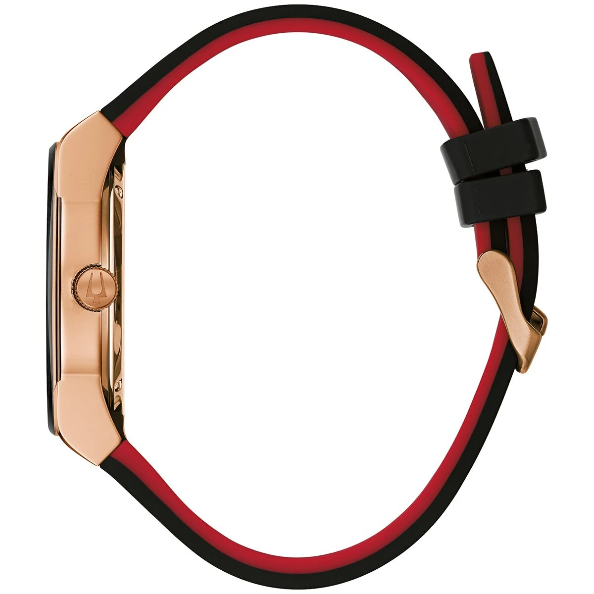 Mens Bulova Two-Tone Multifunction Silicone Strap Watch - 97C111 4 Mens Bulova Two-Tone Multifunction Silicone Strap Watch - 97C111 - Image 2