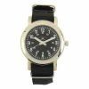 Mens U.S. Polo Assn.® Black Woven Strap Analog Watch - USB75015