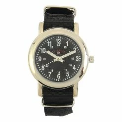 Mens U.S. Polo Assn.® Black Woven Strap Analog Watch - USB75015